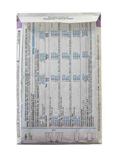 Simplicity 7806 Womens Size 16 Dress