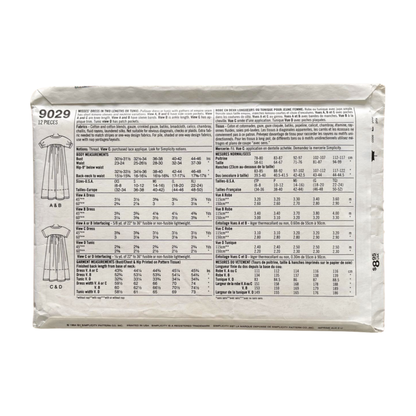 Simplicity 9029 Womens Size XS-M Dress Tunic FF