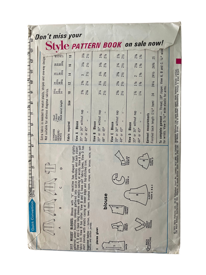 Style 3117 Womens Size 14 Blouse Shirt Top