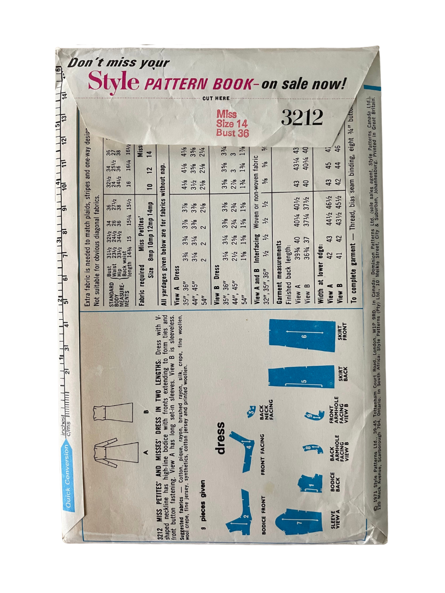 Style 3212 Womens Size 14 Dress FF