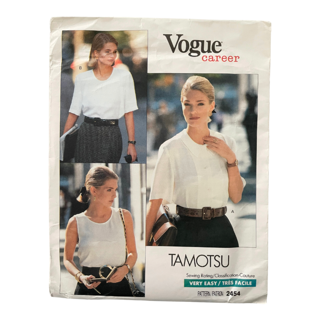 Vogue 2454 Womens Size 10-14 UK Petite Shirt Blouse Top FF