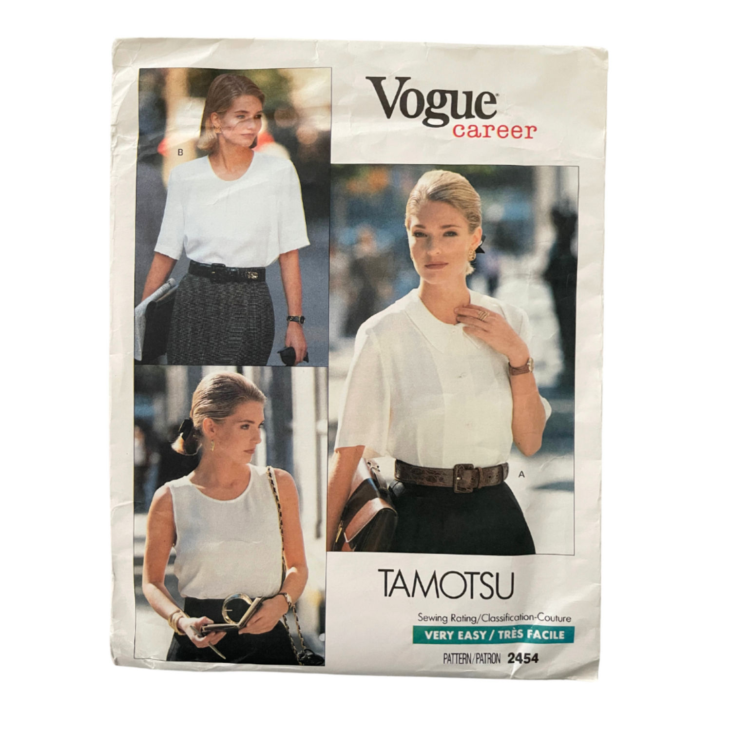 Vogue 2454 Womens Size 10-14 UK Petite Shirt Blouse Top FF