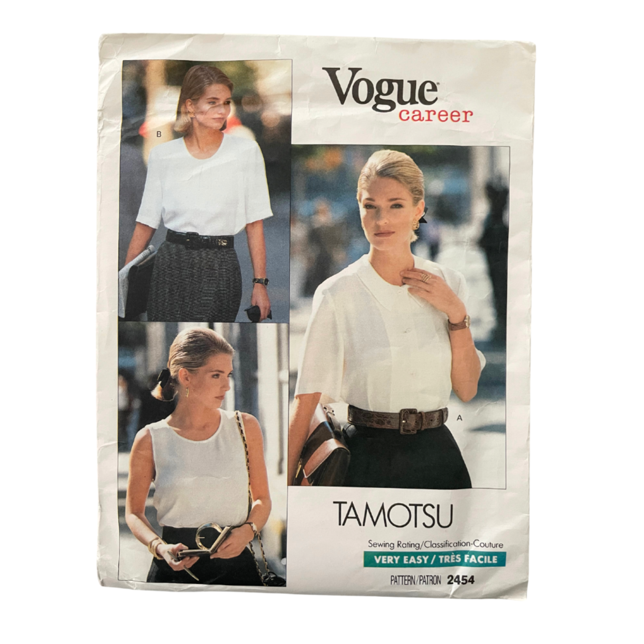 Vogue 2454 Womens Size 10-14 UK Petite Shirt Blouse Top FF