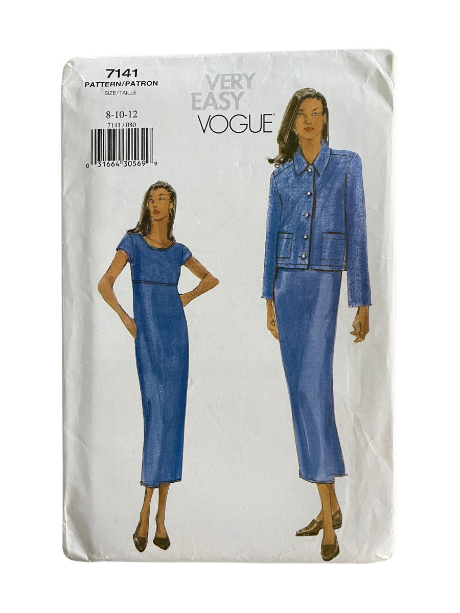 Vogue 7141 Womens Size 8-12 Dress Jacket FF