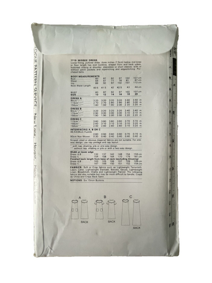 Vogue 7719 Womens Size 18 Dress FF