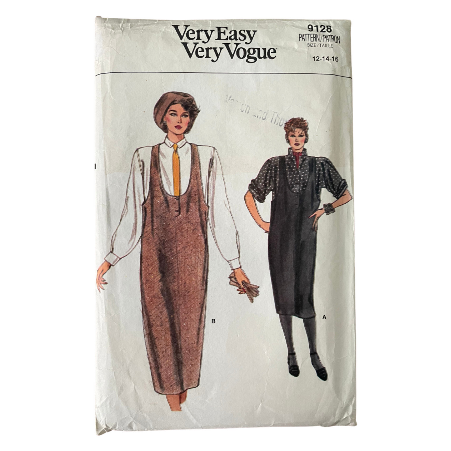 Vogue 9128 Womens Size 10-14 UK Dress