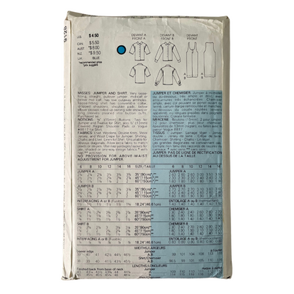 Vogue 9128 Womens Size 10-14 UK Dress